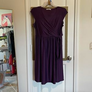 Signature Collection Faux Wrap Dress